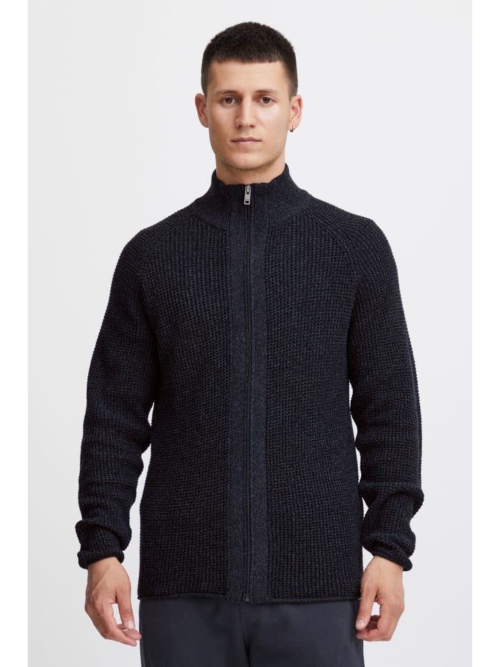 !SOLID Strickjacke SDKotcha 21301070-ME  Melierte Strickjacke mit Rollkanten in Schwarz günstig kaufen