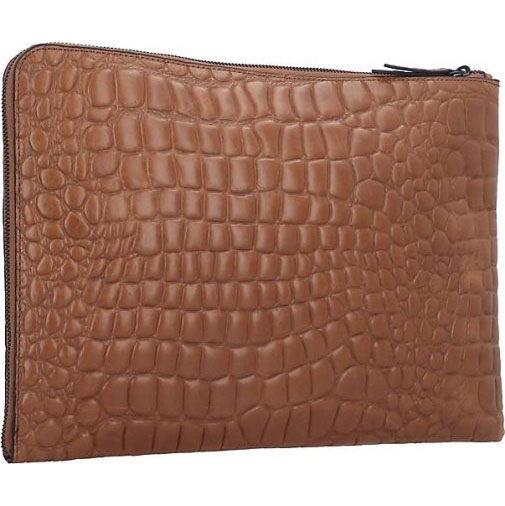 Liebeskind Paper Bag Kroko Laptophülle Leder 36 cm