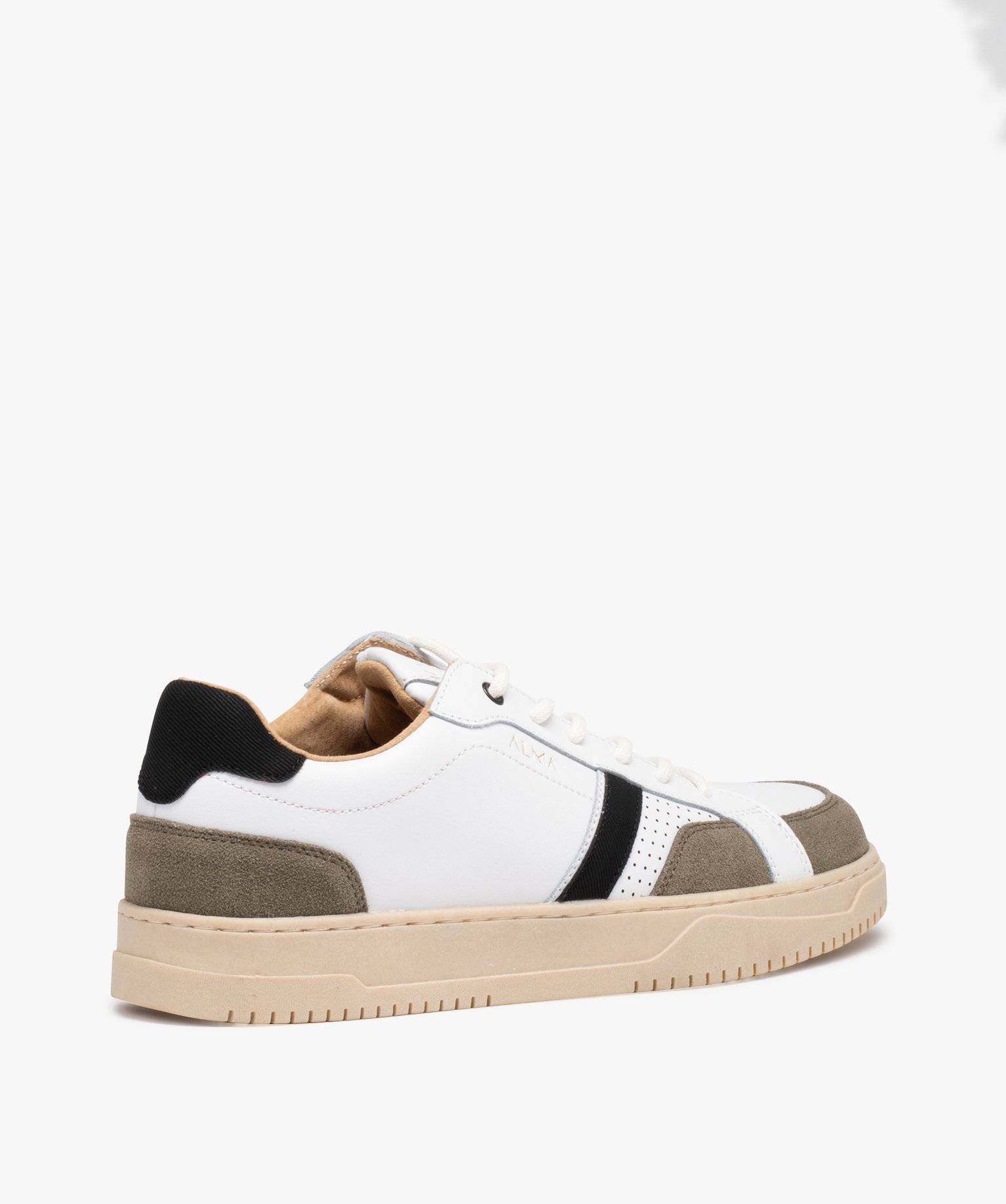 Baskets homme multicolores avec dessus en cuir - Alma Planète blanc | GEMO