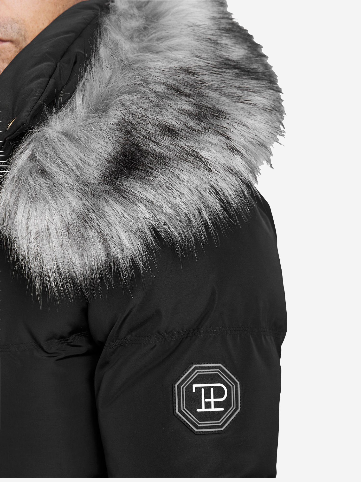 trueprodigy Winterjacke Zayn Stylische Kapuze mit Fellimitat
