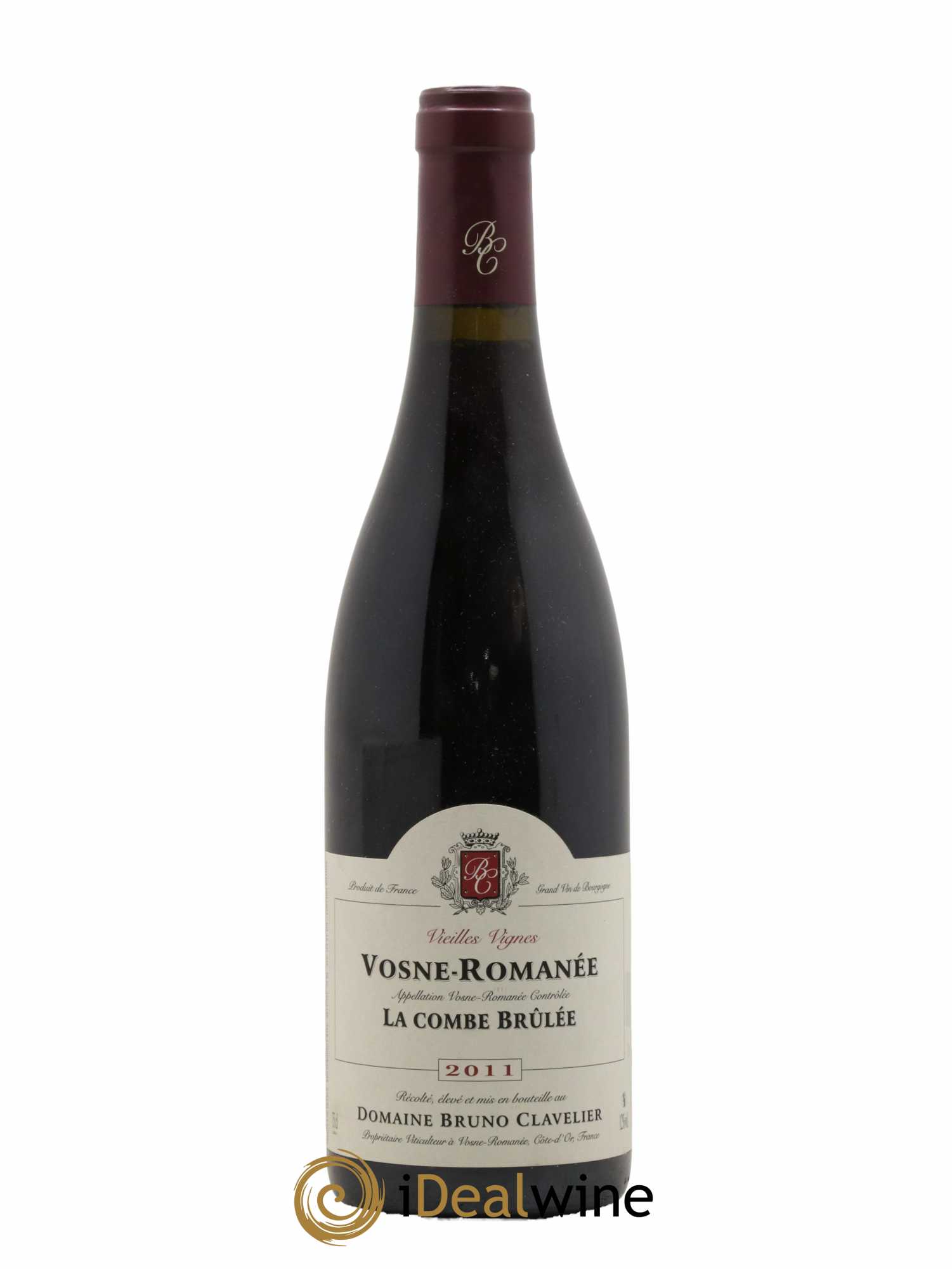Vosne-Romanée Vieilles vignes La Combe Brûlée Bruno Clavelier  2011 - Lot de 1 Bouteille