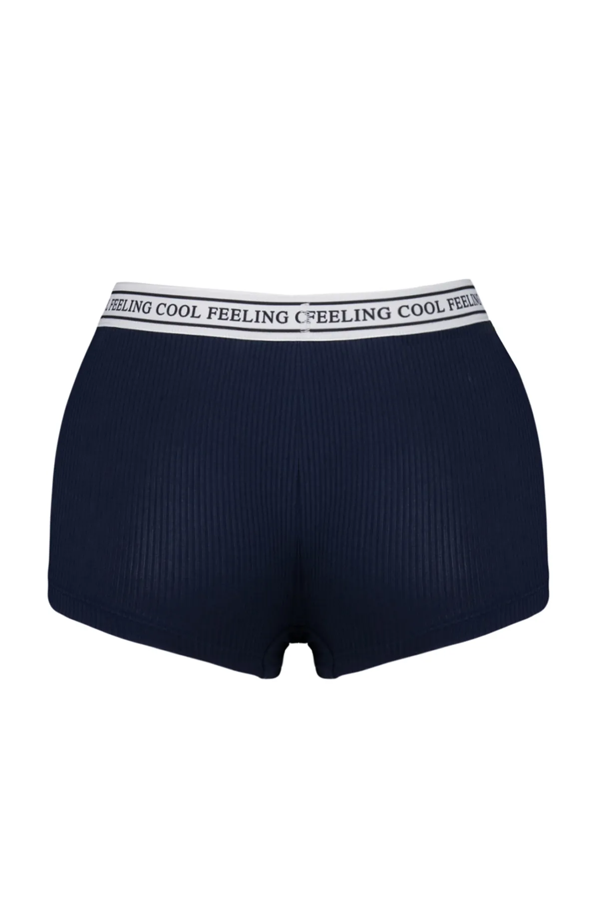 Trendyol Collection  Rot-mehrfarbige 2er-Pack gerippte Boxershorts aus Strick mit Gummidetails THMAW24KU00008