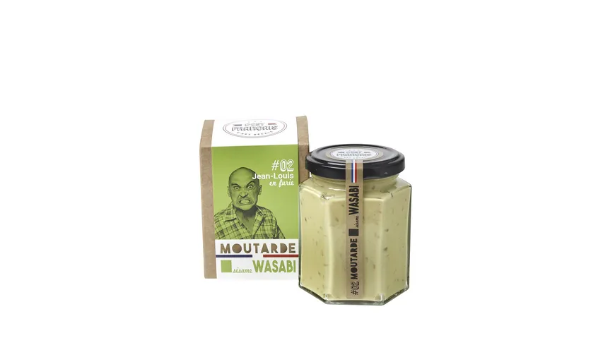 C'est Francais Dijon Senf mit Wasabi und Sesam 180 g