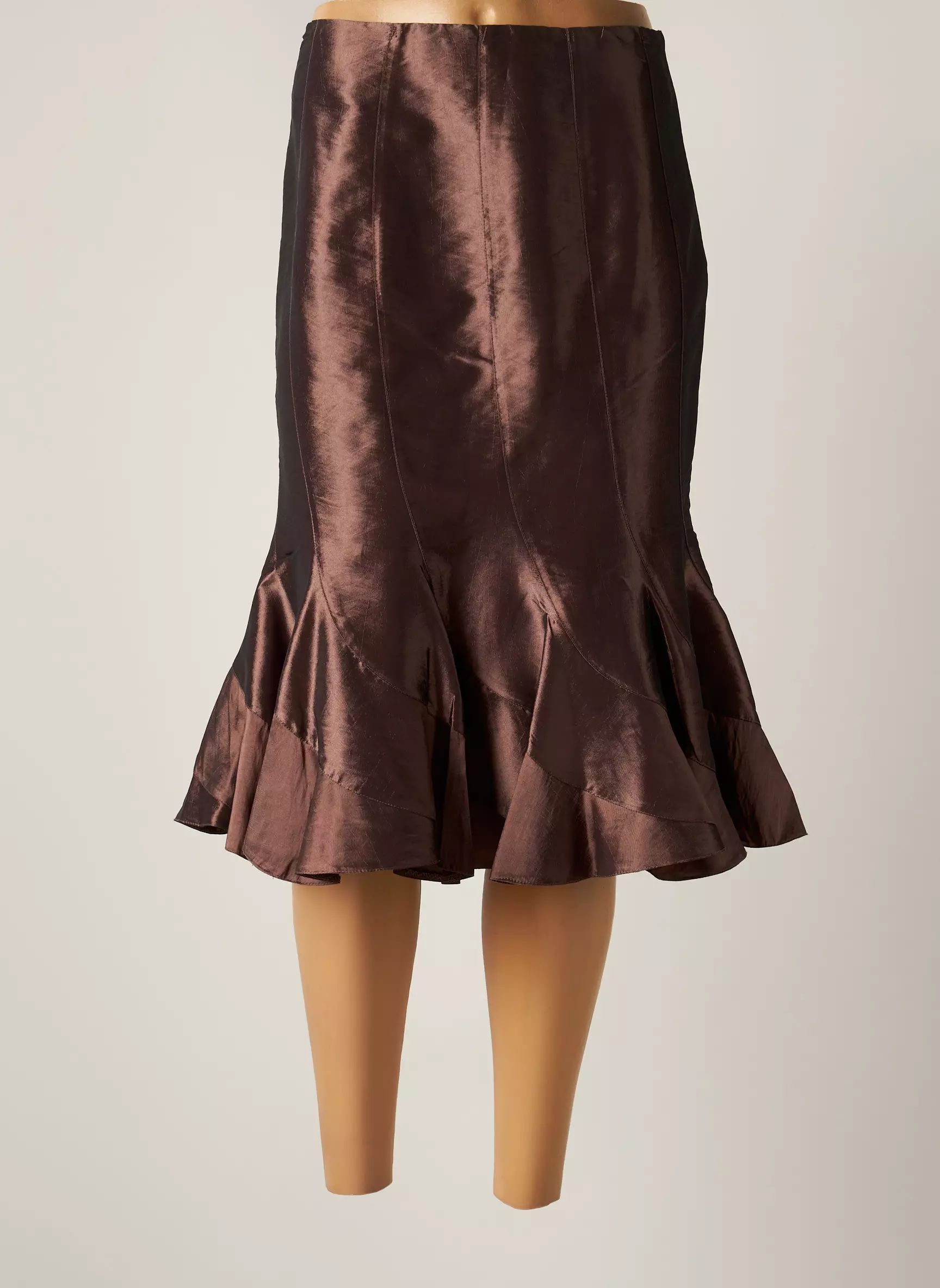 Creatif Paris Jupes Mi Longues Femme couleur marron