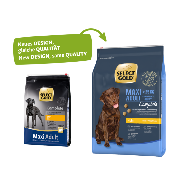 SELECT GOLD Hundetrockenfutter SELECT GOLD Complete Maxi Adult Huhn 4 kg