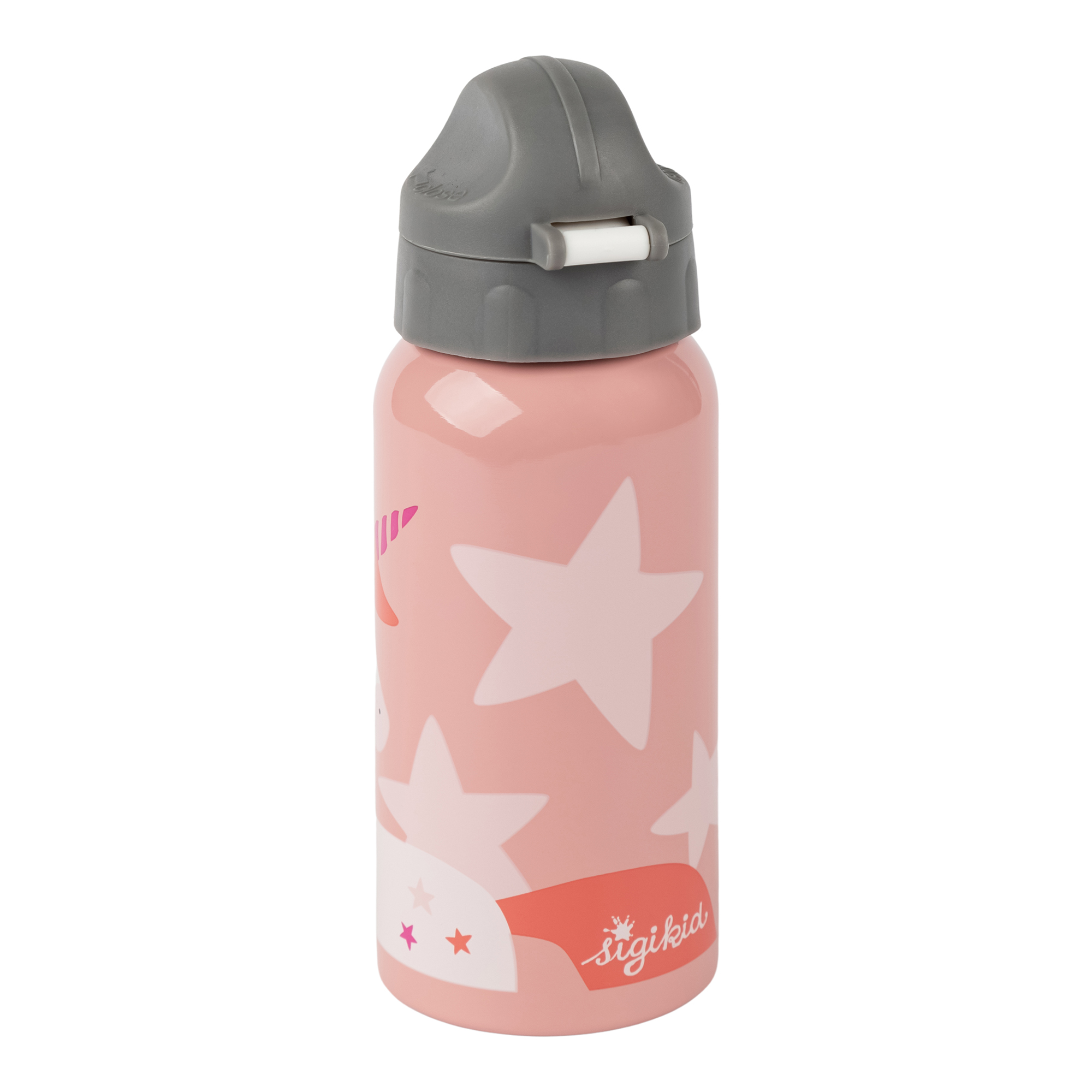 Edelstahl Kinder Trinkflasche Einhorn, 400ml