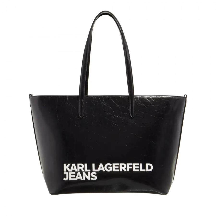 Karl Lagerfeld Jeans - Karl Lagerfeld Jeans Shoulder Bags Leder Black - schwarz