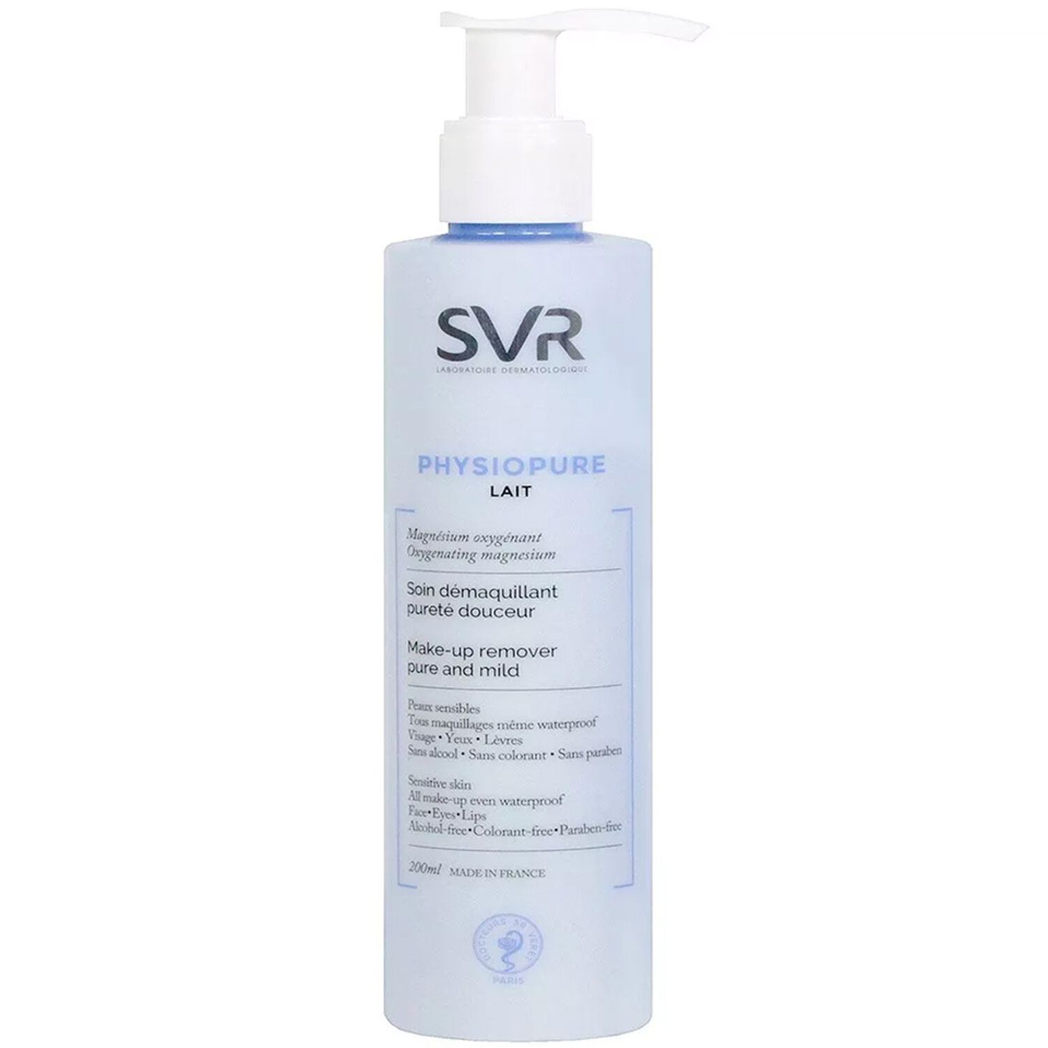 SVR Physiopure Lait Soin Démaquillant Pureté Douceur 200 ml