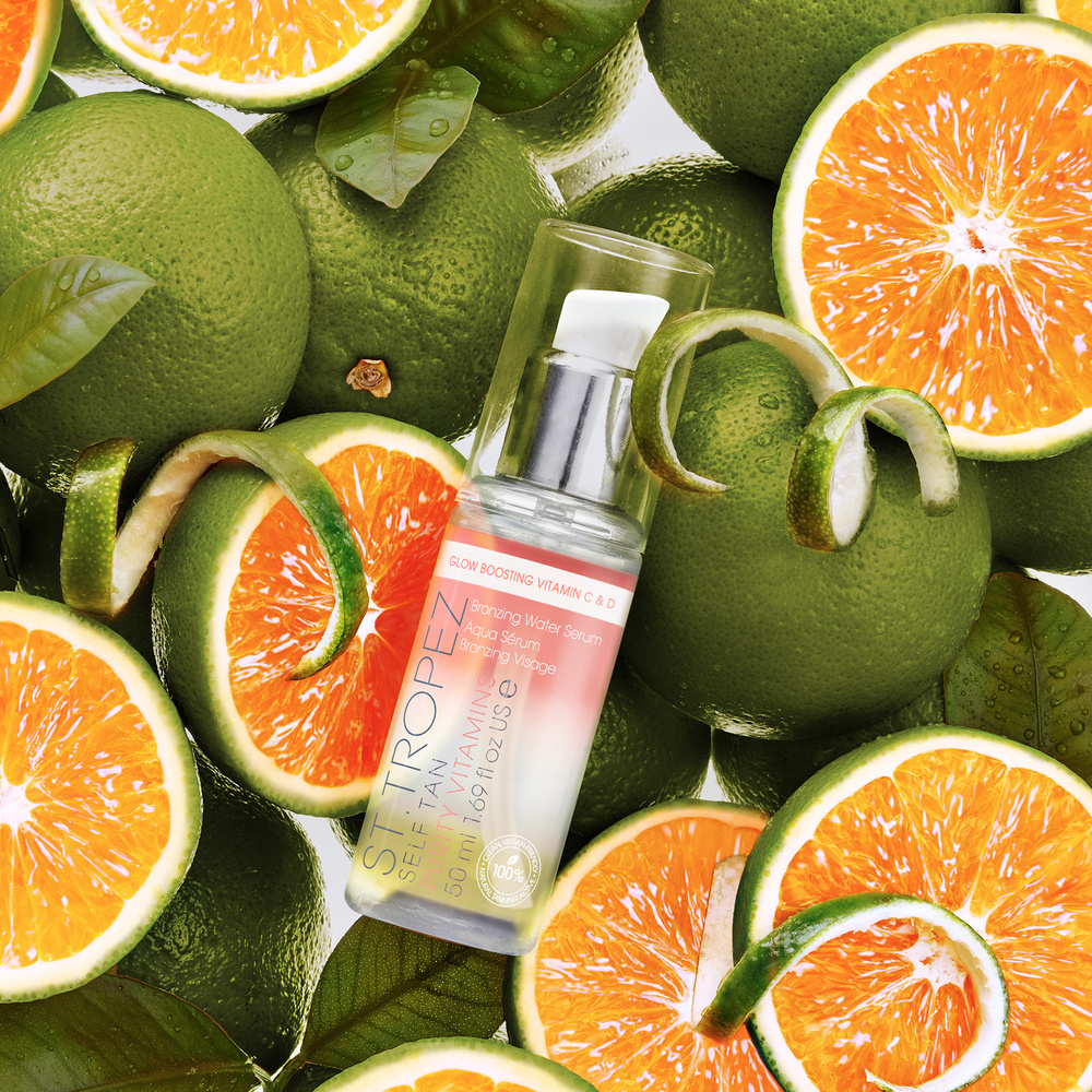 st tropez Self Tan Purity Vitamins Aqua-Serum Bronzant Visage Soin Autobronzant Visage