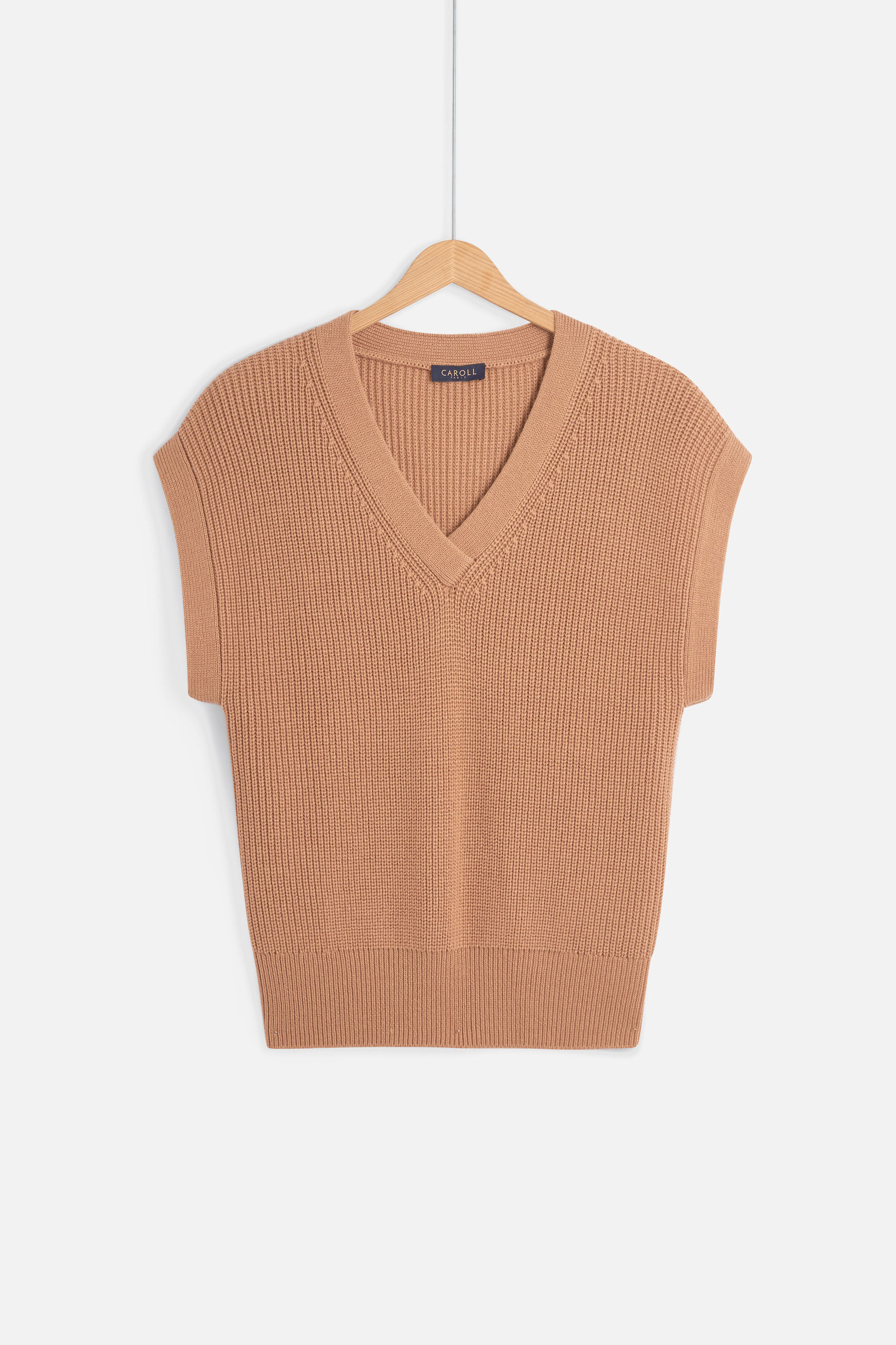 pull curtis camel femme