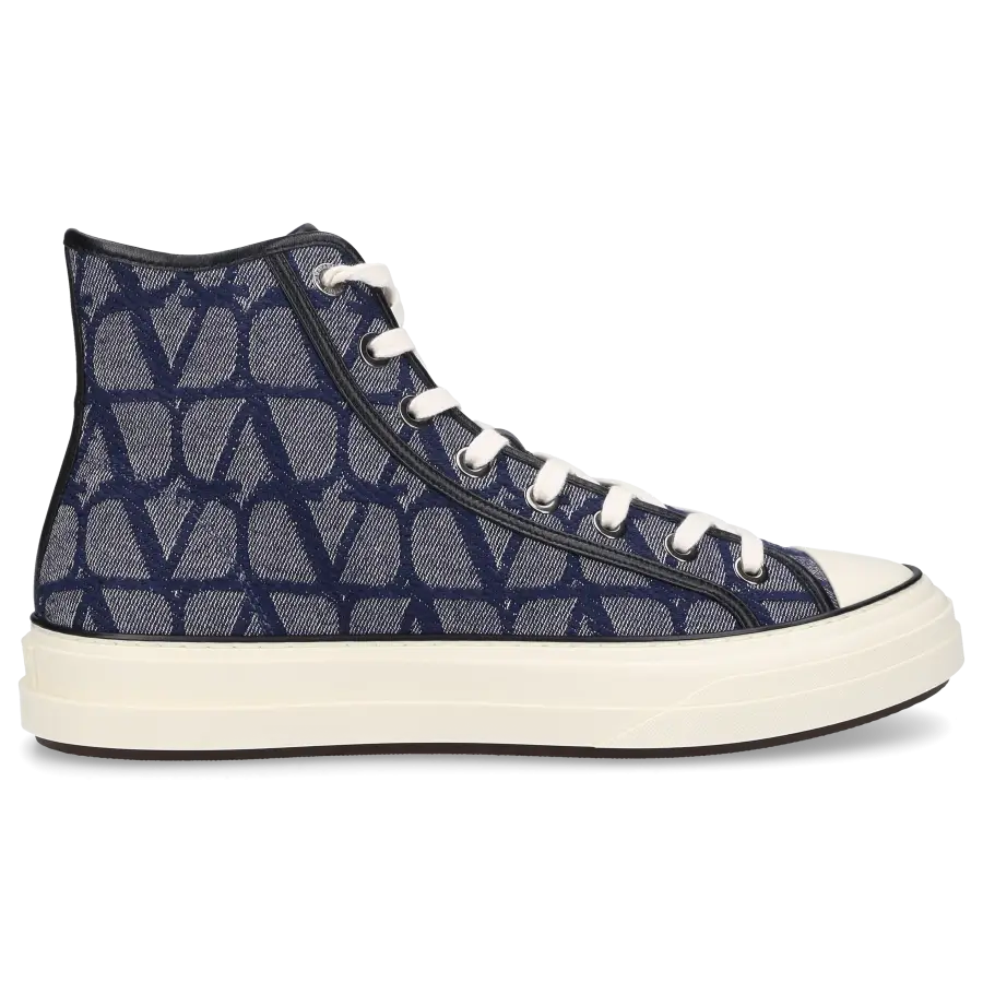 Valentino Garavani - Stiefeletten TOTALOOP Textil - blau