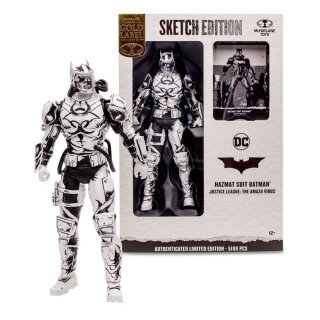 DC Multiverse Actionfigur - Hazmat Suit Batman (Line Art) (Gold Label)