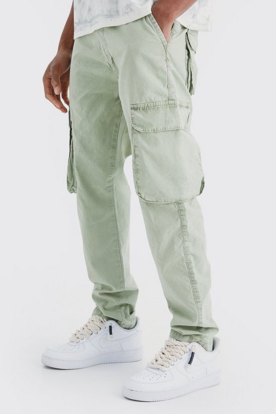 Slim-Fit Cargo-Hose mit Acid-Waschung