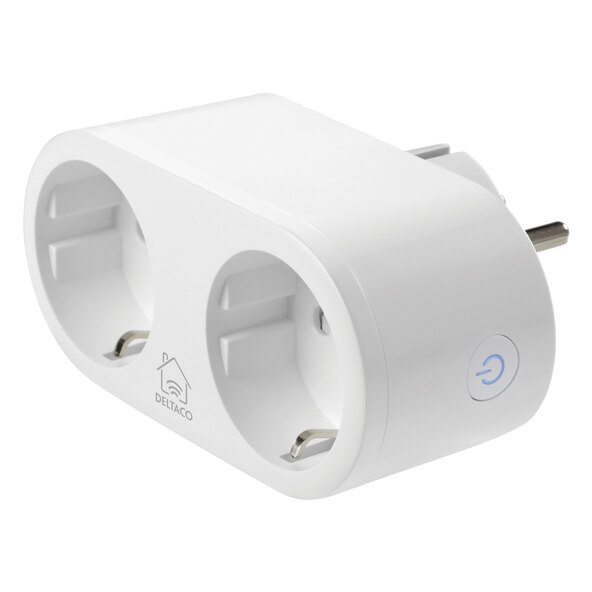 Steckdosen-Doppelschalter mit Energy-Monitoring, Tuya
