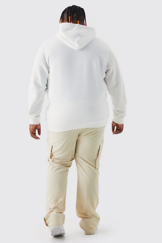 Plus Slim Cargo Stretch Schlaghose mit Kontrast-Naht