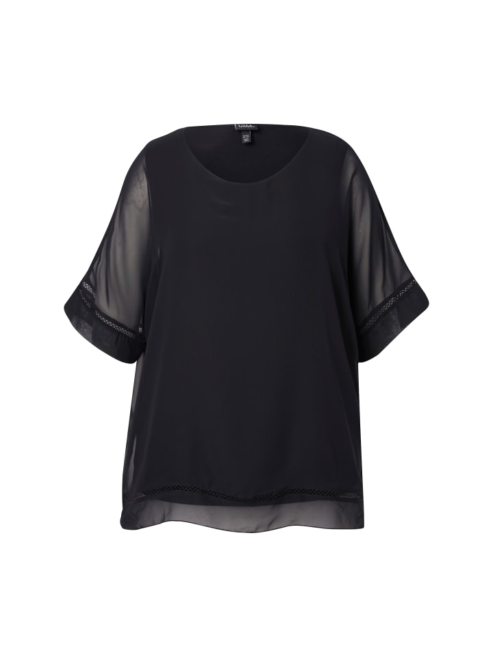 Ulla Popken Tunika in schwarz günstig kaufen 54-56