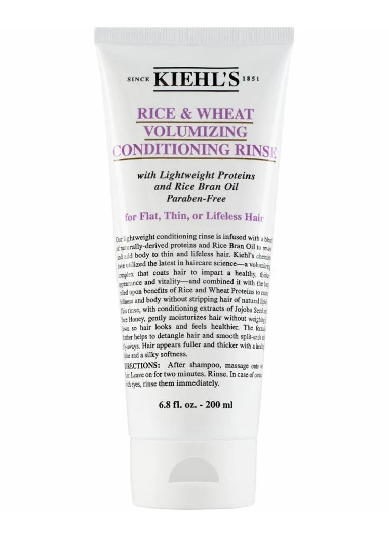 Kiehl's rīsu un kviešu apjoma kondicionieris skalošanai