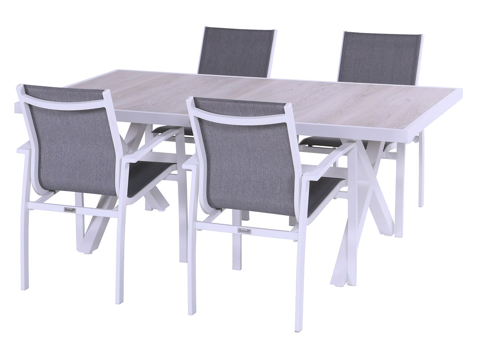 Hartman Canterbury White 186 x 96 Gartentisch