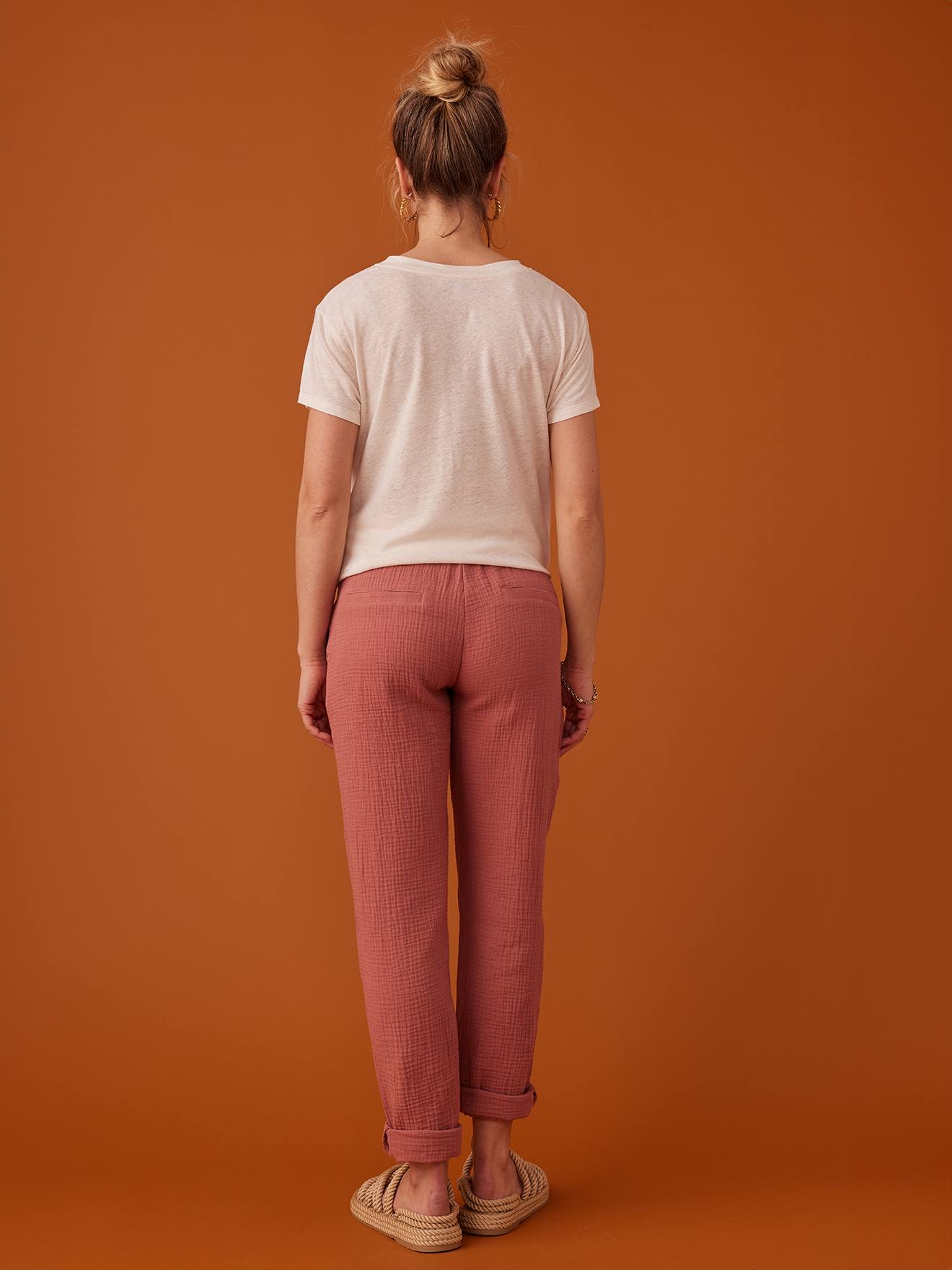 Envie de Fraise Paperbag-Umstandshose ENVIE DE FRAISE - altrosa