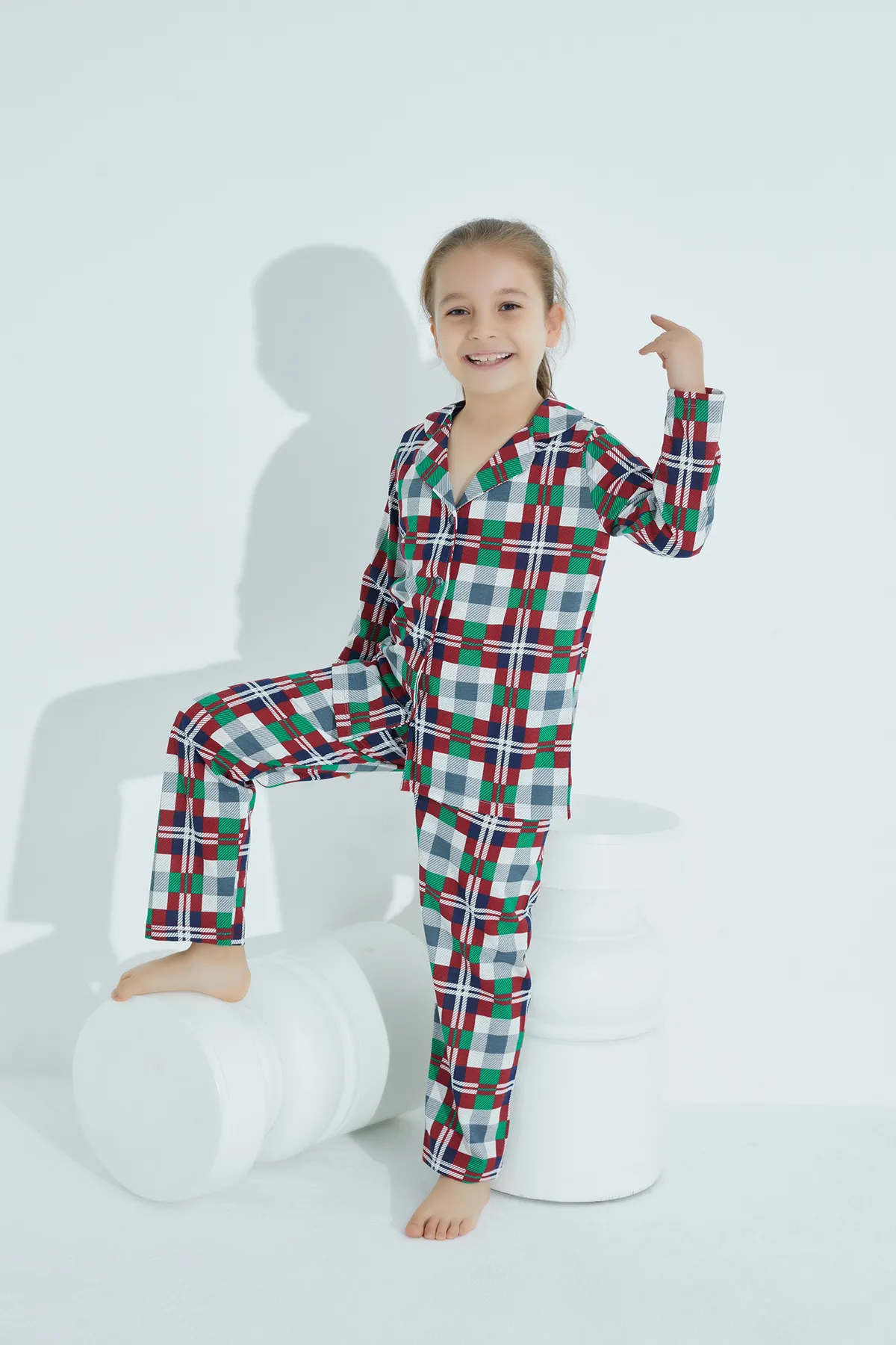 STRAWBERRY  Pyjama-Set aus Baumwolle mit Knöpfen
