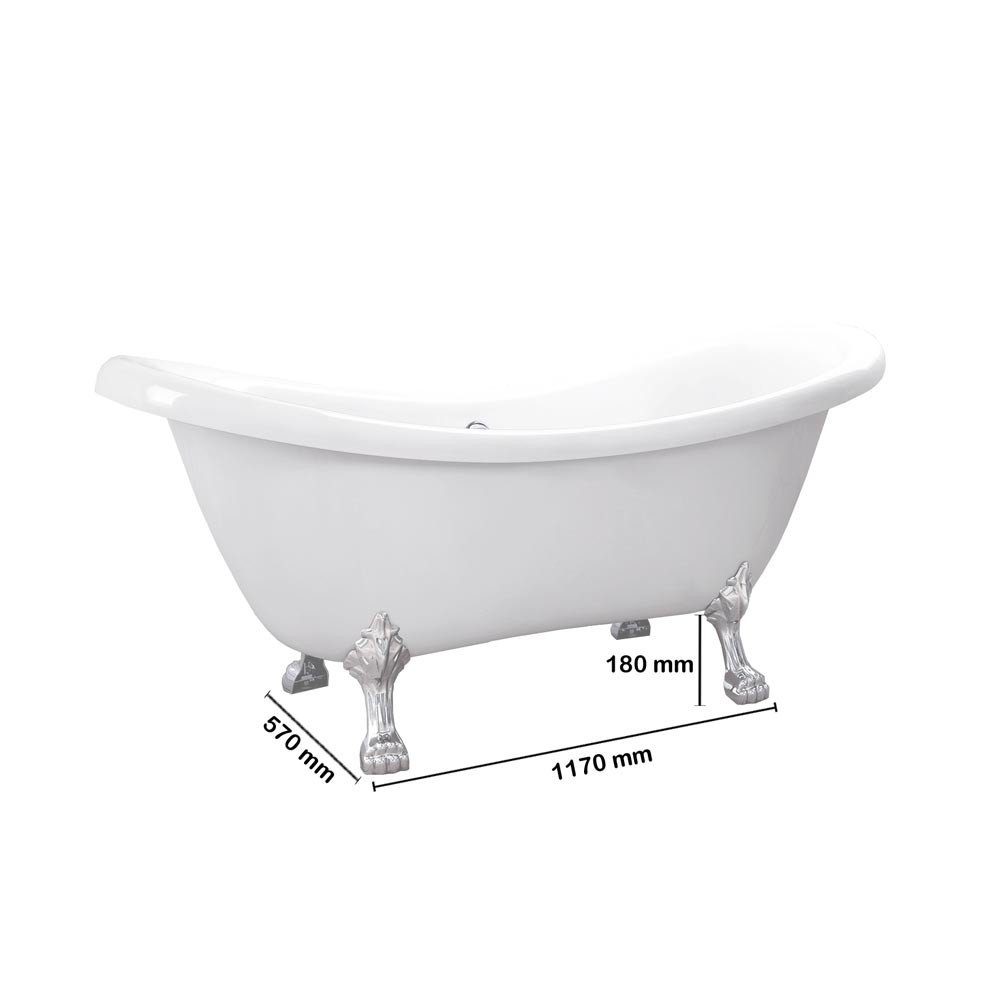 HOME DELUXE Badewanne Freistehende Badewanne FAMA