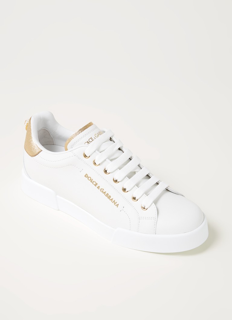Baskets Dolce & Gabbana Portofino en cuir de veau avec détails métalliques