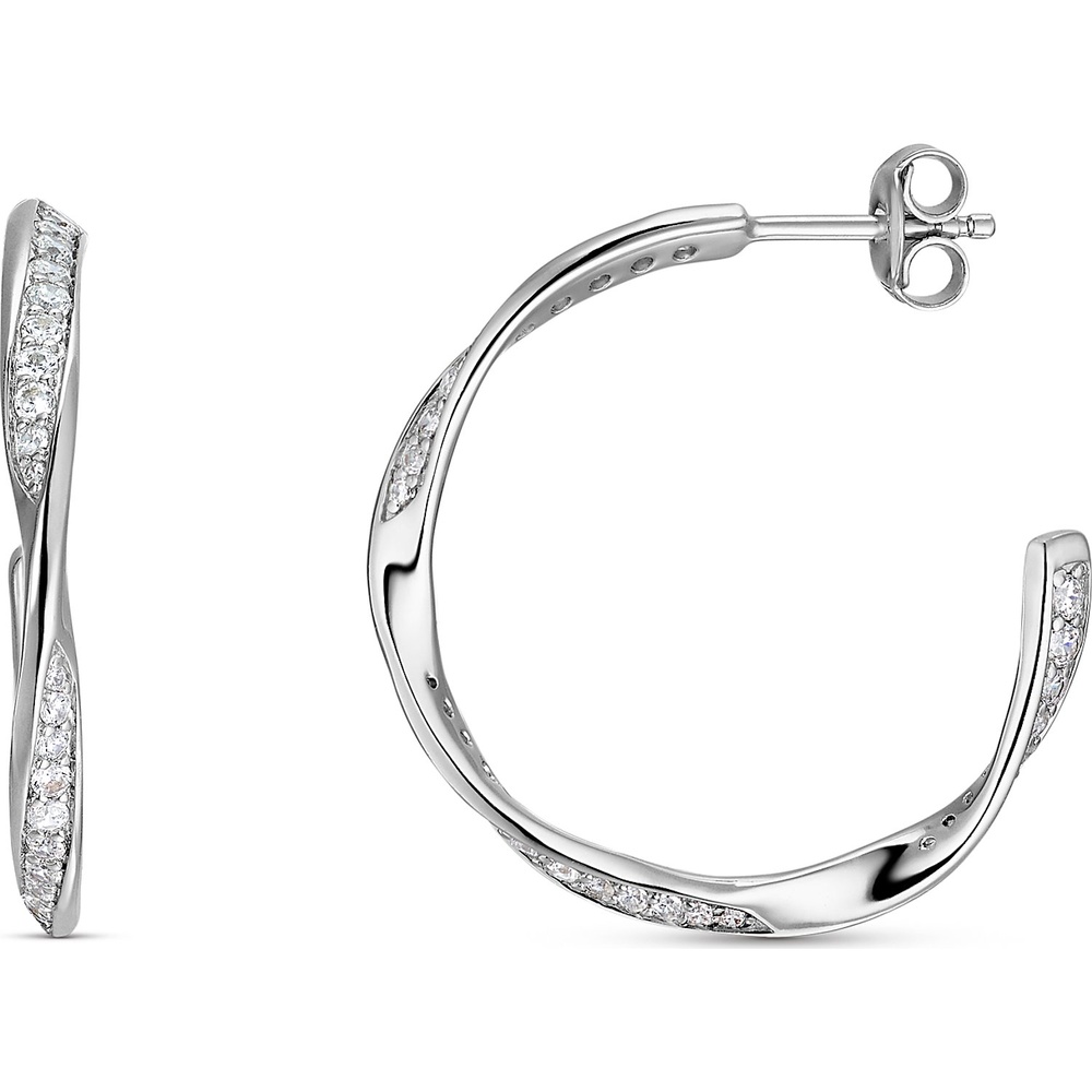 FAVS Créoles 925 Argent Boucles d'oreilles