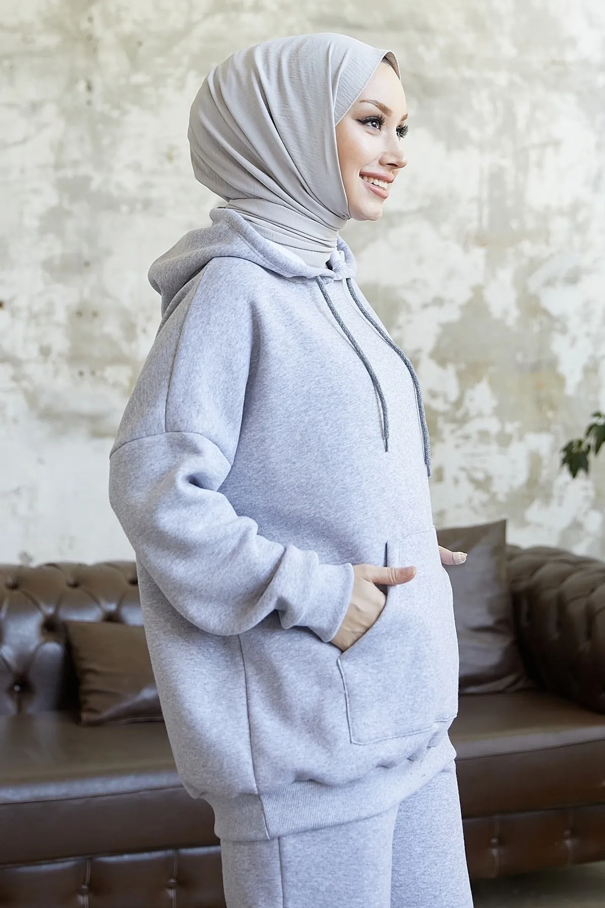 InStyle  Merva Three Thread Trainingsanzug – Grau