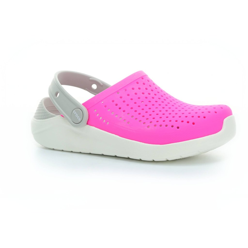 Crocs LiteRide Clog Electric Pink / White Pantoffeln