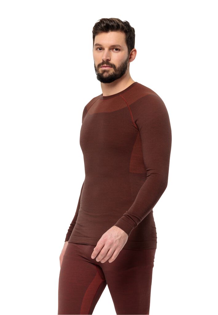SEAMLESS WOOL L/S M Langarm Merino Funktionsshirt Herren