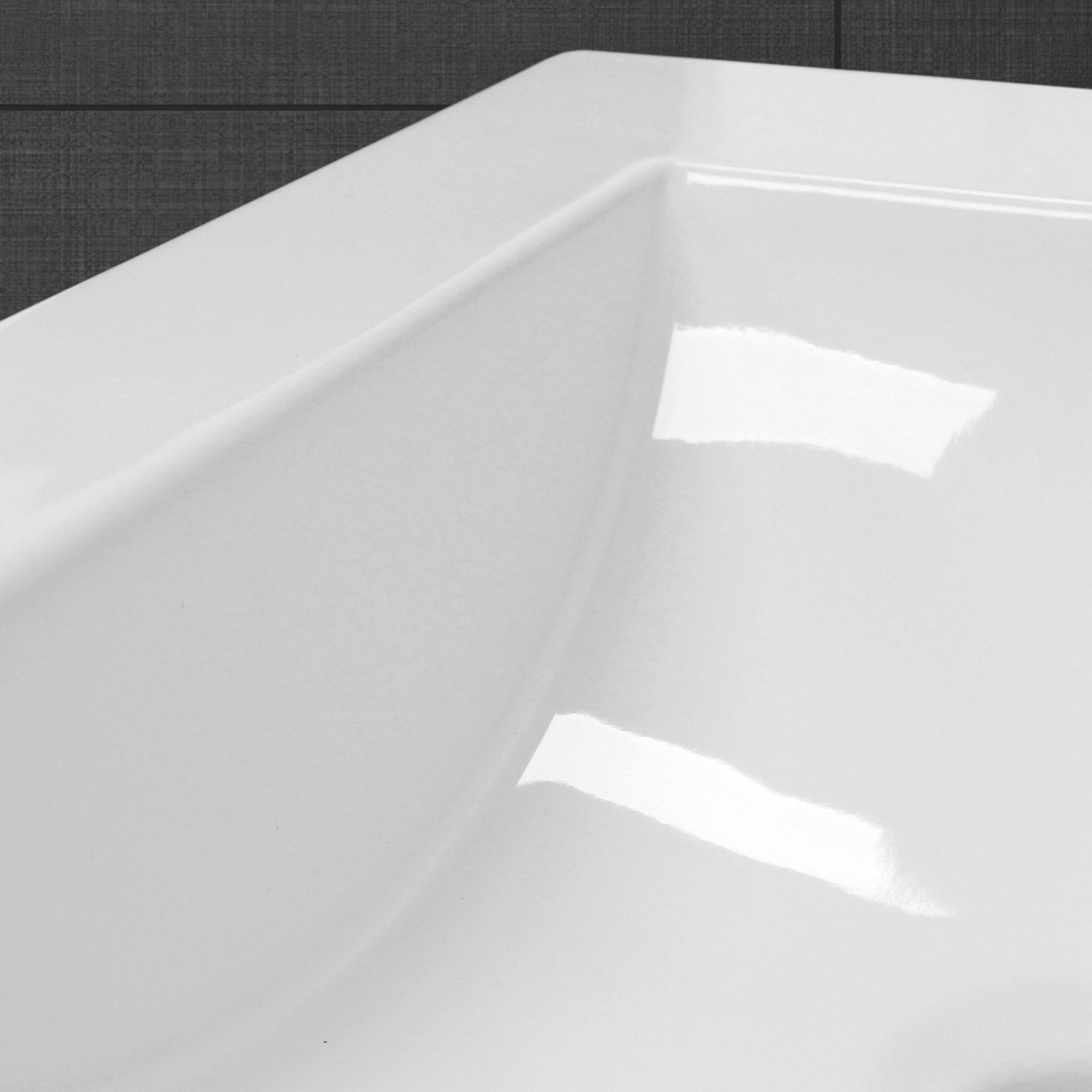 ML-DESIGN Waschbecken Einbauwaschbecken Aufsatzwaschbecken Einbauwaschtisch Handwaschbecken