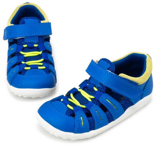bobux i-walk ~ Summit Sandale ~ Snorkel Blue & Sunny Lime