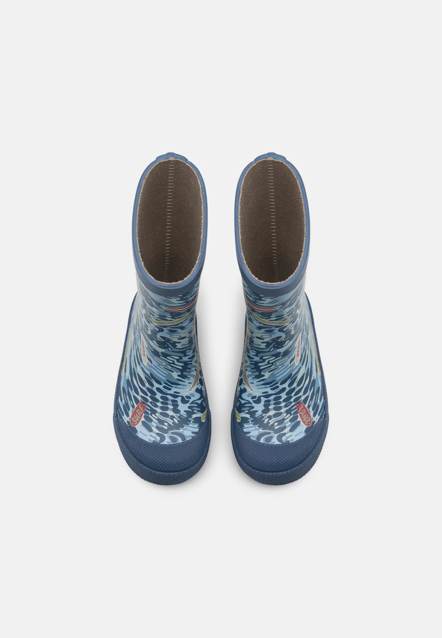 Botas de goma con estampado de trigo y barro unisex - Botas de goma