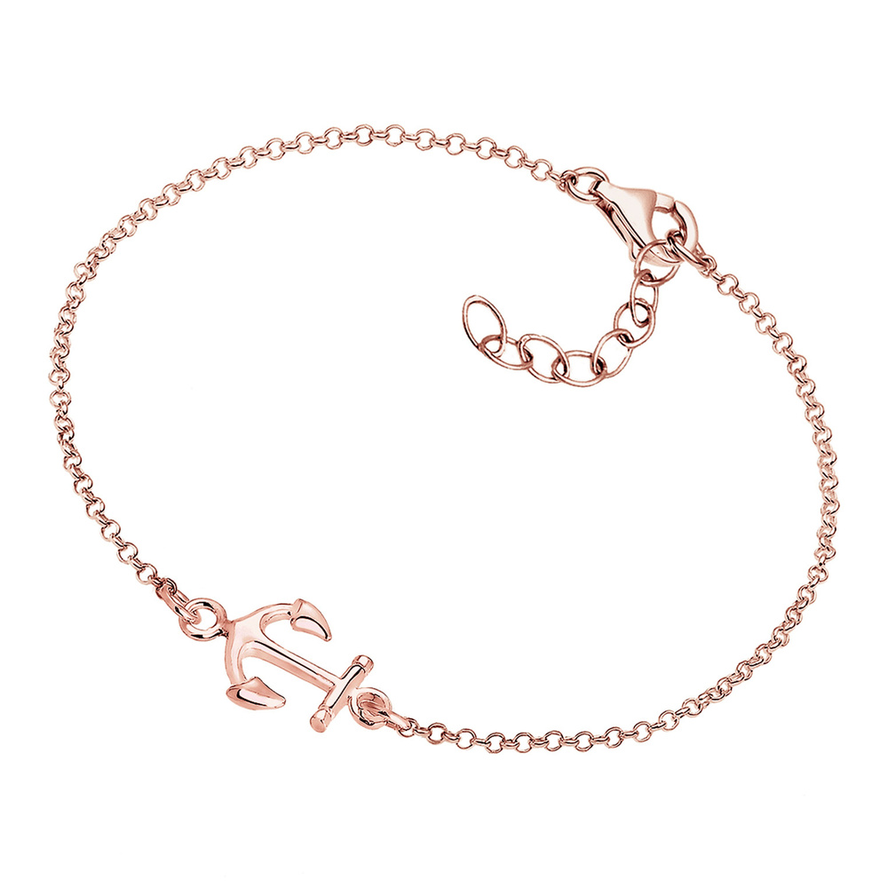 Elli Elli Bracelet Femmes Ancre Maritime en Argent Sterling 925 Bracelet