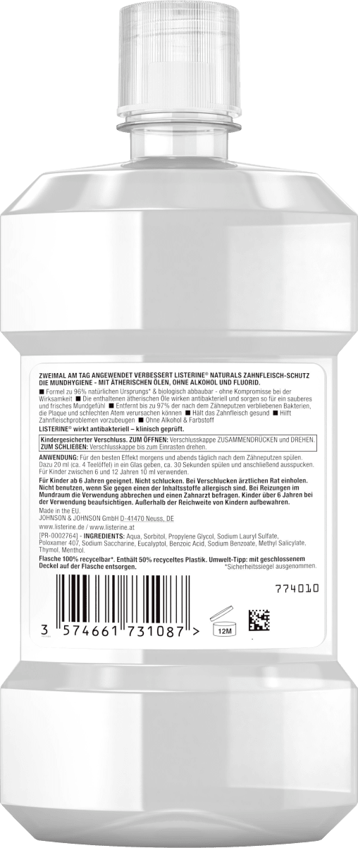 Mundspülung Naturals Zahnfleischschutz, 500 ml