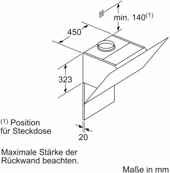 SIEMENS Kopffreihaube Serie iQ300 LC67KHM20