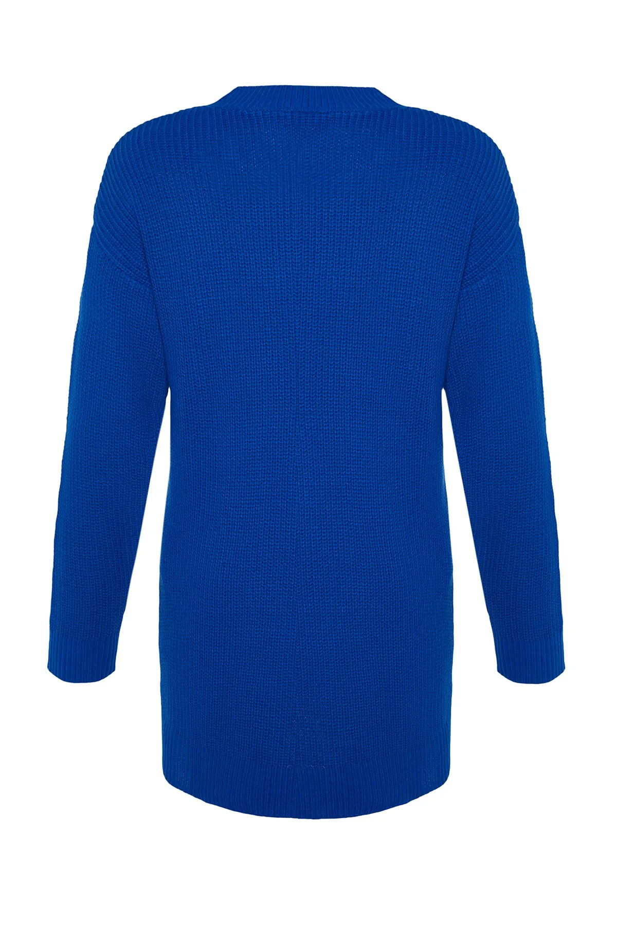 Trendyol Modest  Saks Strickpullover mit Rundhalsausschnitt TCTAW24AK00023