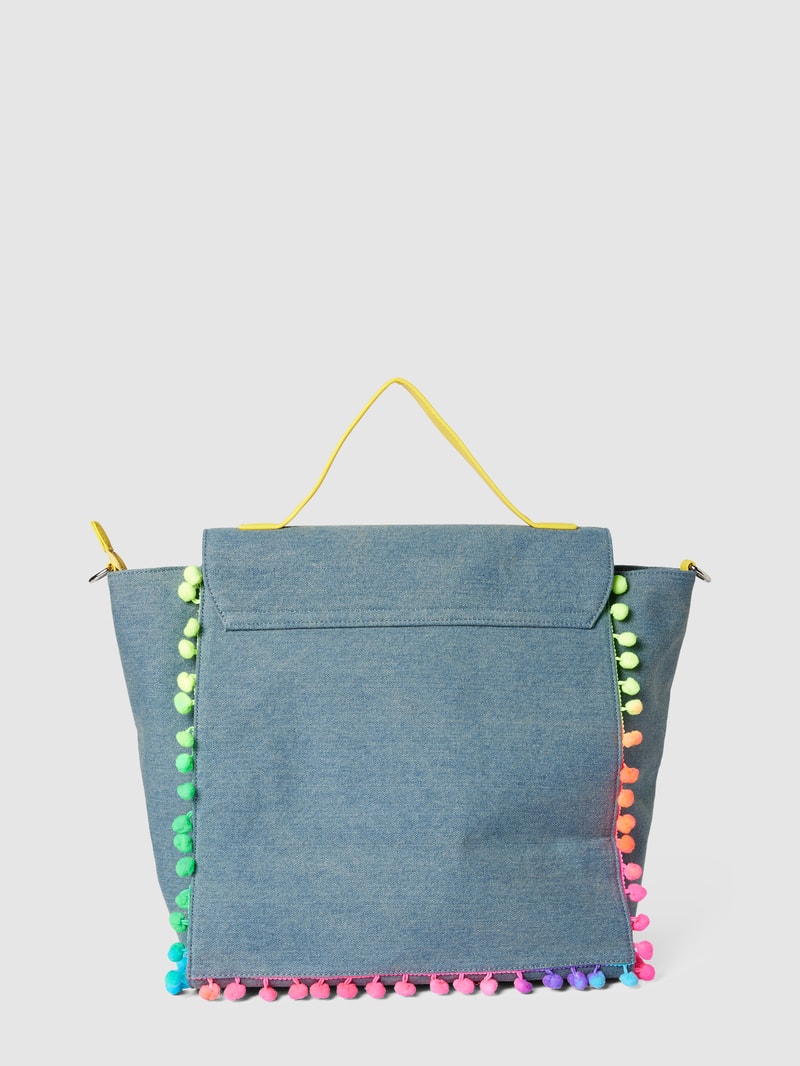 Tote Bag mit Zierbesatz in jeans