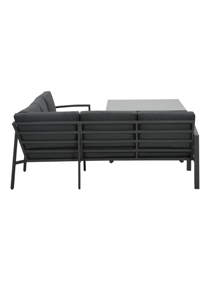 GMD Living Gartenmöbel Sitzgruppe Set WELLINGTON inkl. 1 Sitzbank in Farbe Schwarz günstig kaufen onesize