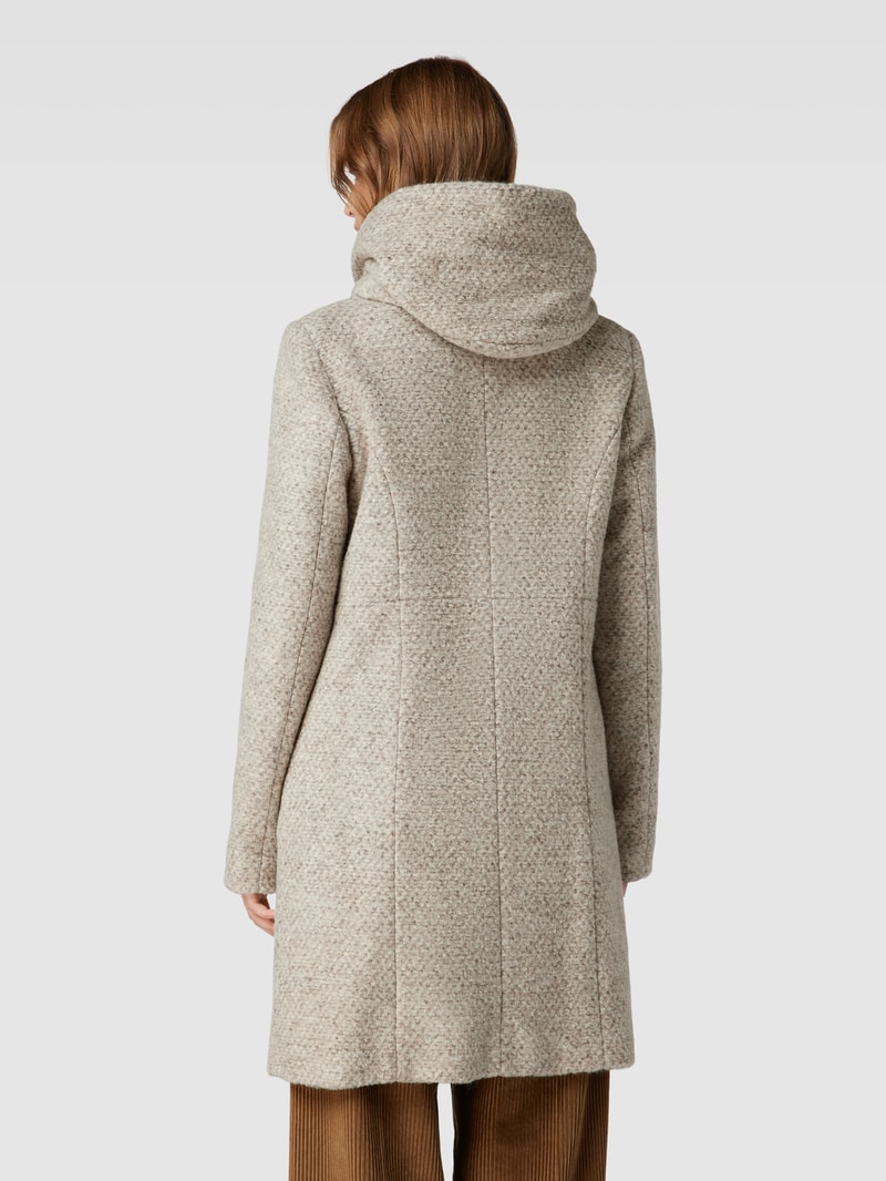 Mantel mit Lanawoll-Anteil Modell 'STELLA' in sand