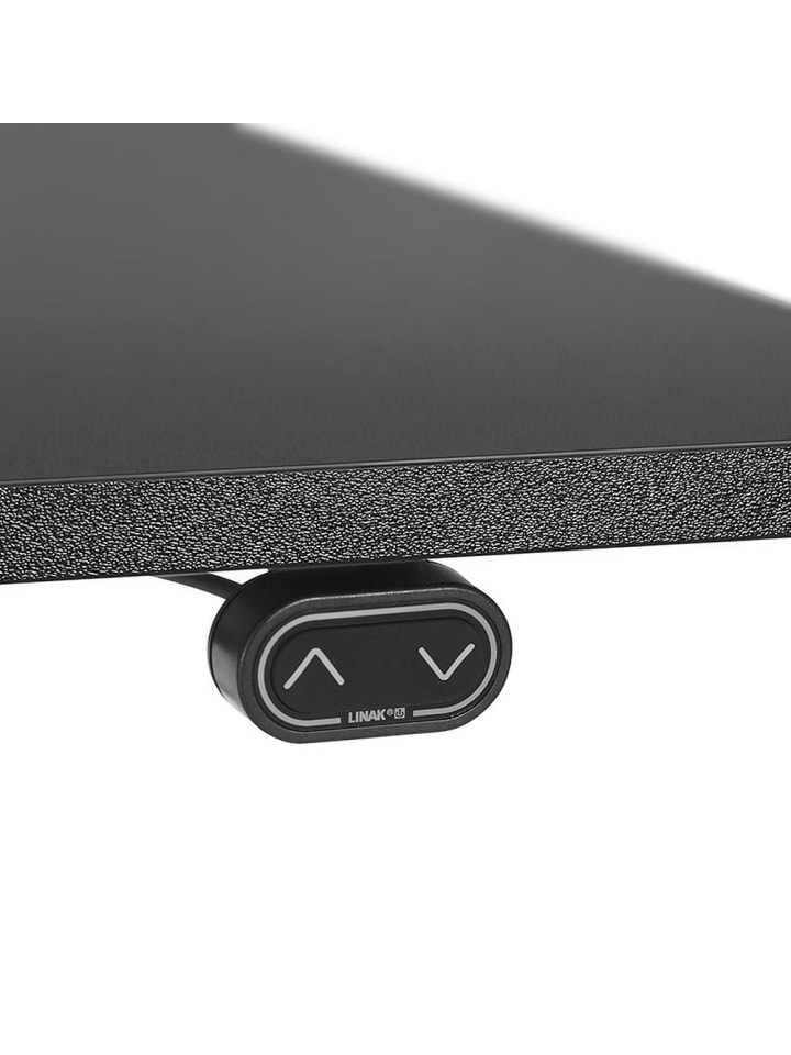 KADIMA DESIGN Schreibtisch 140x70 cm elektrisch höhenverstellbar ergonomisch in Schwarz günstig kaufen