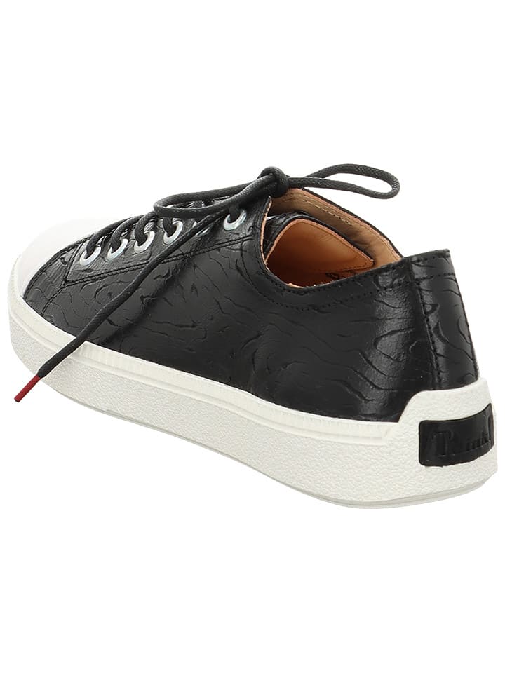 Think! Leder-Sneakers in Schwarz günstig kaufen