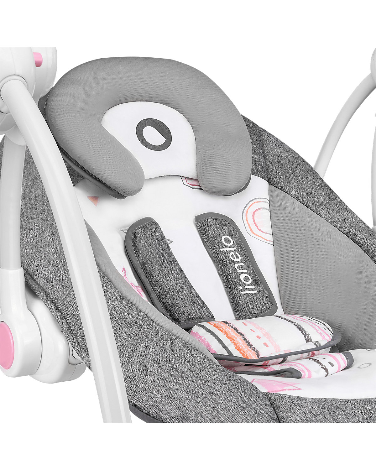 Babyschaukel RUBEN STONE GREY ROSE