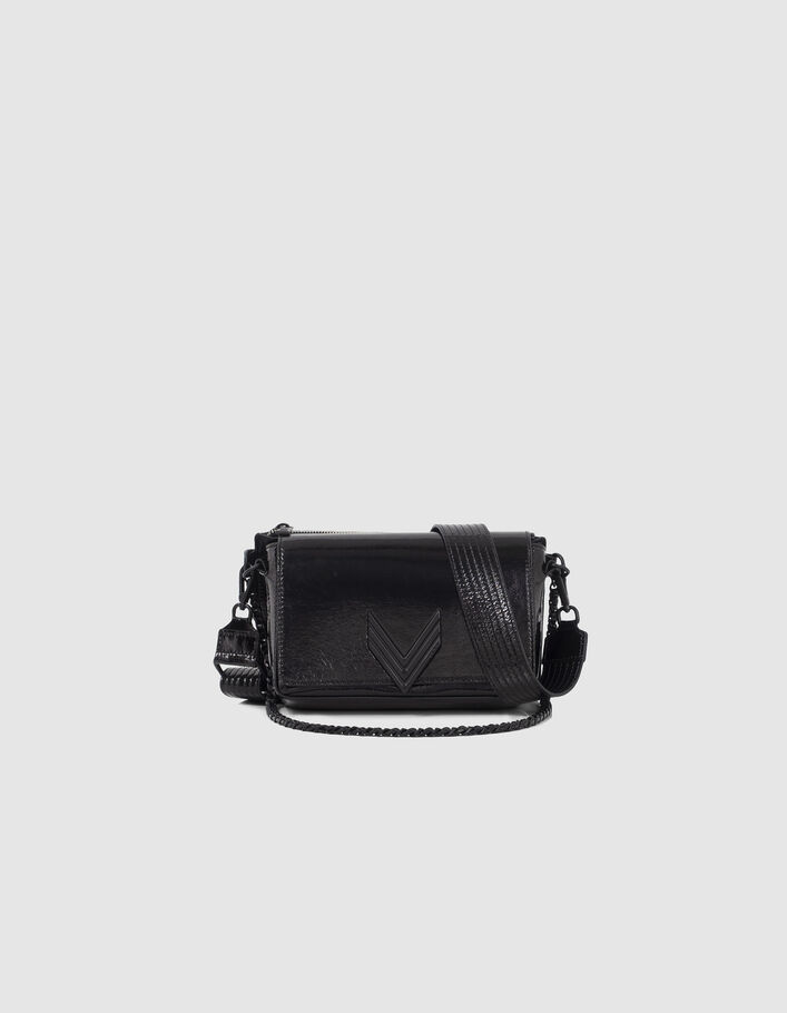 Le 111 CENTRAL PARK noir cuir verni Femme