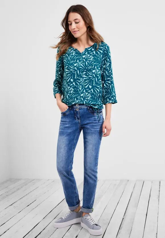 CECIL Print Bluse mit 3/4 Ärmel