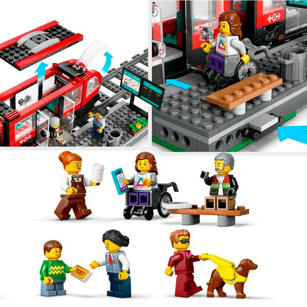 LEGO City 60423 Tramway et gare