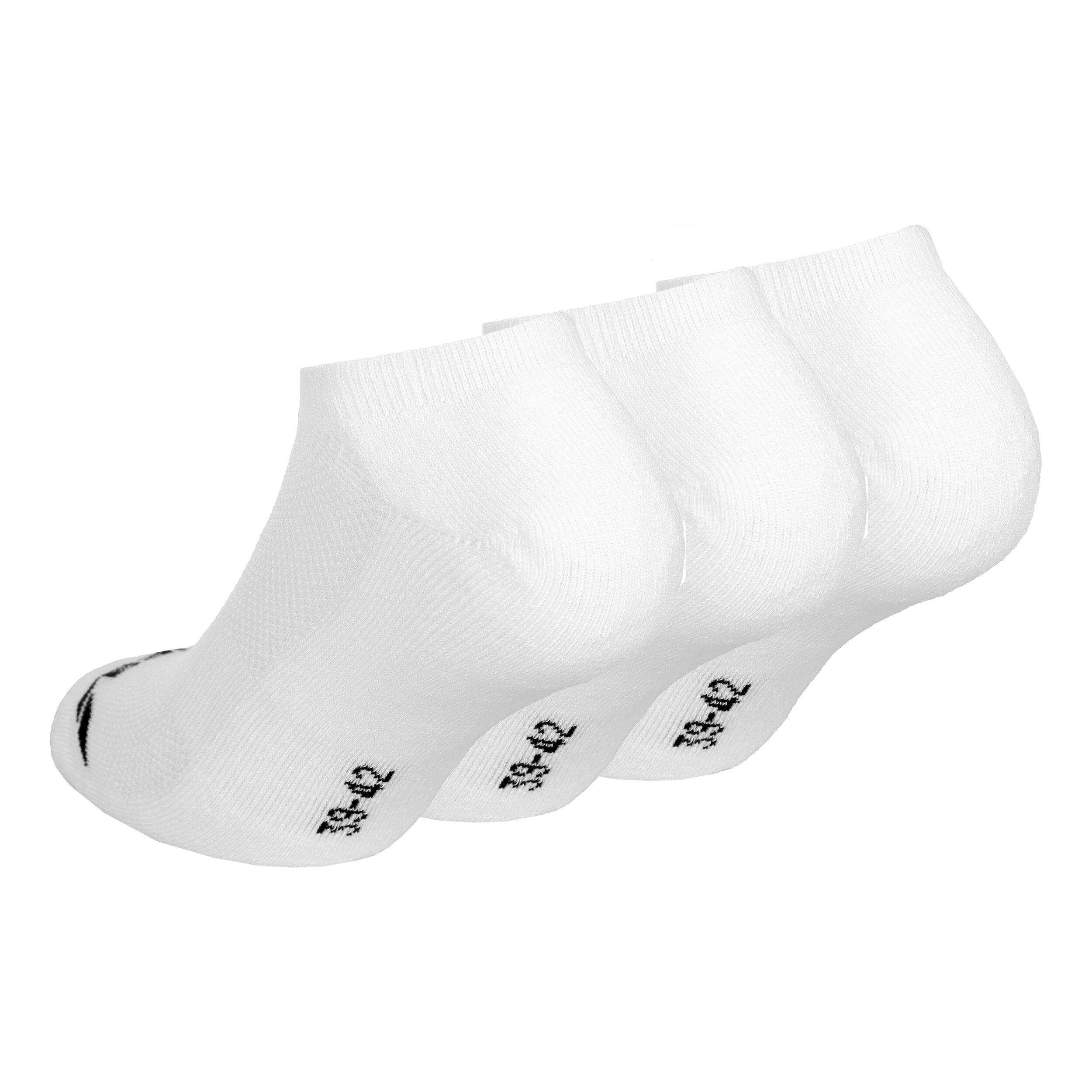 Invisible Tennissocken 3er Pack - Weiß, Schwarz