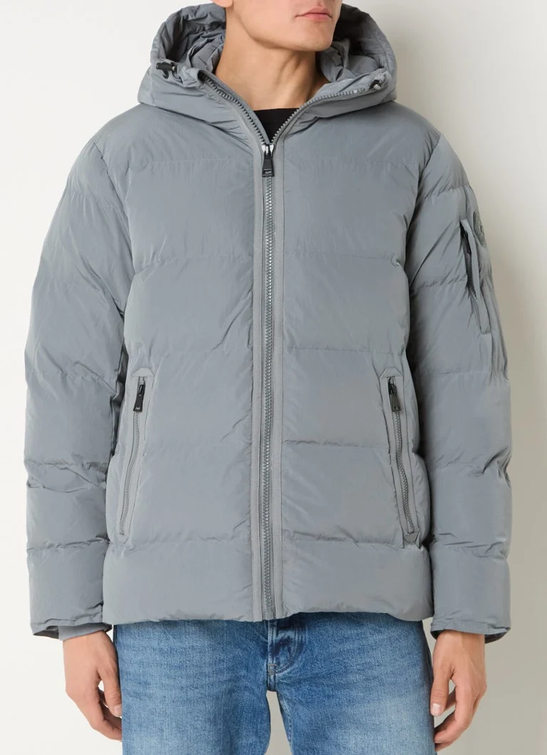 Airforce Morris puffer jacket with zip pockets