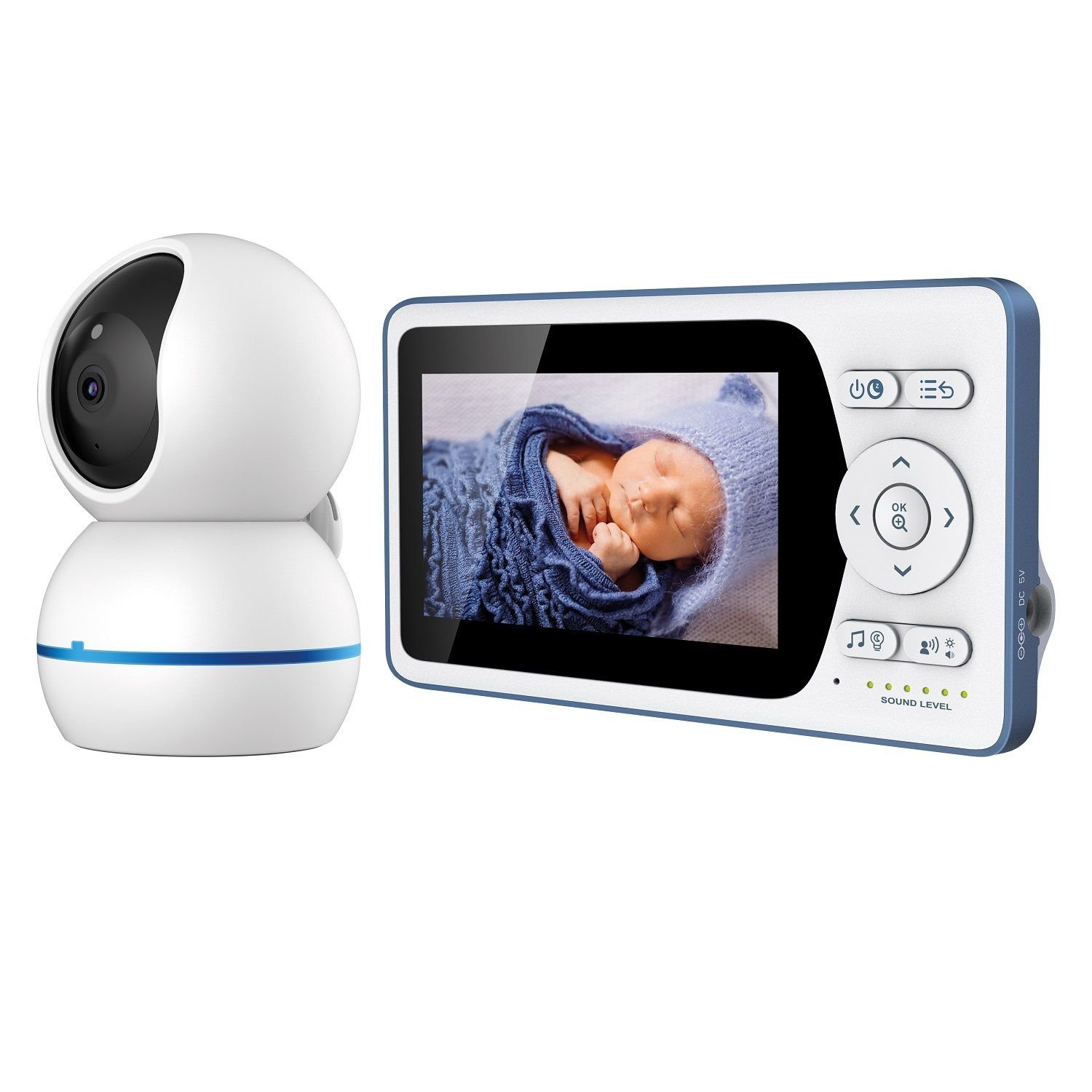 Telefunken Video-Babyphone VM-M500 Video-Babyphone 4.3'' Display Infrarotmodus 640x480px