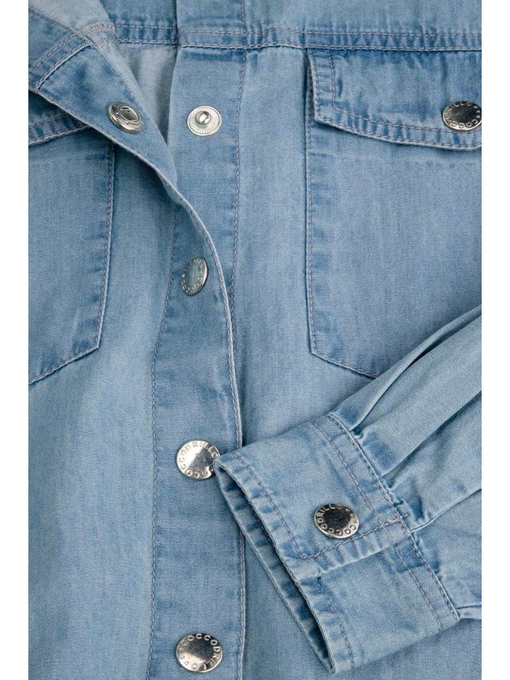 Coccodrillo Jeanshemd mit langen Ärmeln  in blau günstig kaufen